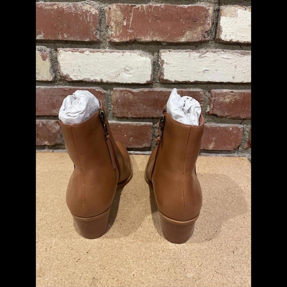 Anthropologie Able Nikki Brown Ankle Boots New - Picture 9 of 12